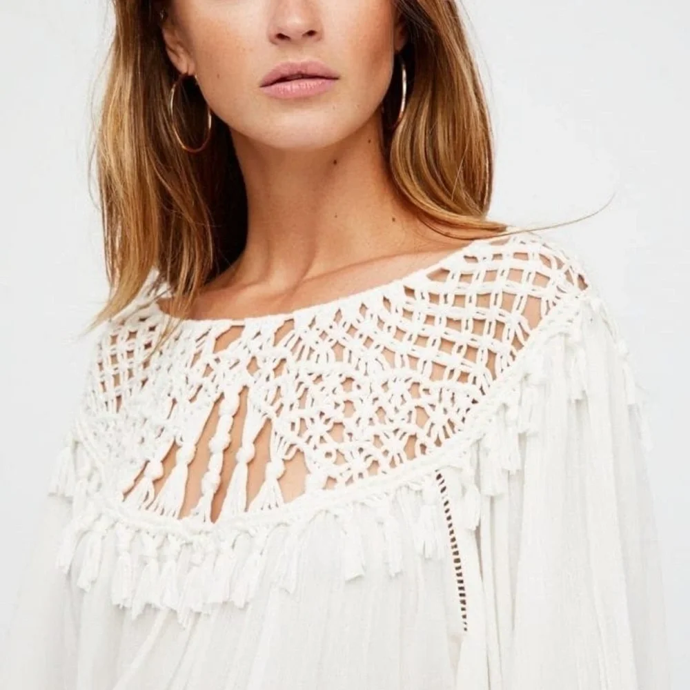 FREEPEOPLE Camille Maxi Ivory Dress - Picture 4 of 6